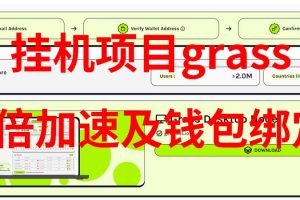 挂机项目grass的2倍加速及钱包绑定