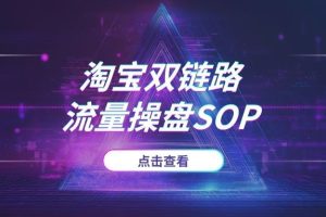 淘宝“双链路”流量操盘SOP：从付费拉新到免费流量收割的系统化运营实战课 (2025)